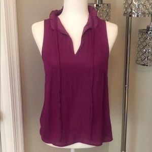 Magenta tank blouse
